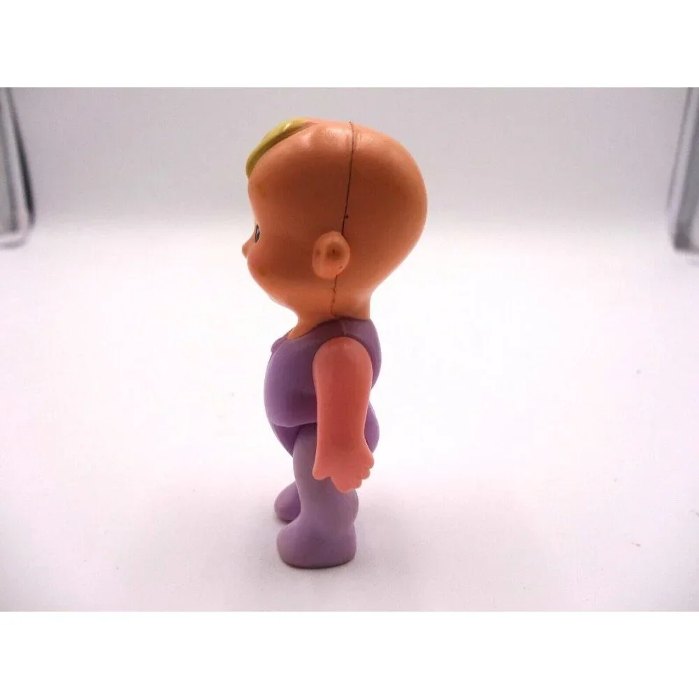Fisher Price My First Doll‎ House baby blond hair purple one piece infant Mattel